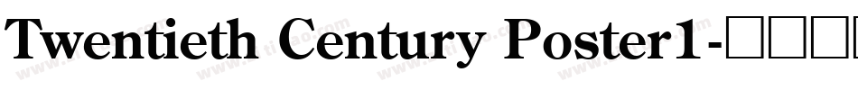 Twentieth Century Poster1字体转换